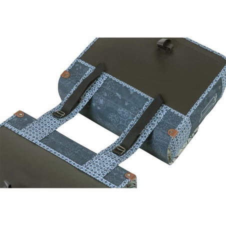 Double Sacoche Vélo BASIL Bohème 35L Bleu Indigo 7 Double Sacoche Vélo BASIL Bohème 35L Bleu Indigo – Image 5