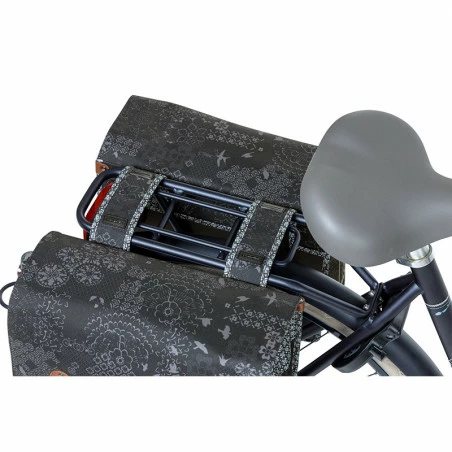 Double Sacoche Vélo BASIL Bohème 35L Gris 4 Double Sacoche Vélo BASIL Bohème 35L Gris – Image 2