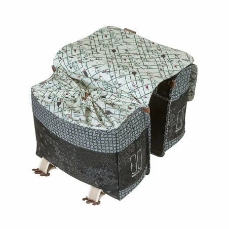 Double Sacoche Vélo BASIL Bohème 35L Gris 6 Double Sacoche Vélo BASIL Bohème 35L Gris – Image 4