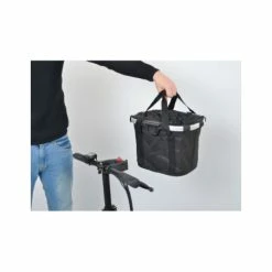 KLICKFIX Panier Avant Reisenthel Bikebasket -Antivol vélo importe boutique panier avant pliable noir bikebasket noir 3