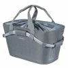 PANIER AVEC ANSE ARRIÈRE BASIL 2DAY CARRY POLYESTER AVEC ADAPTATEUR MIK GRIS -Antivol vélo importe boutique panier avec anse arriere basil 2day carry polyester avec adaptateur mik gris