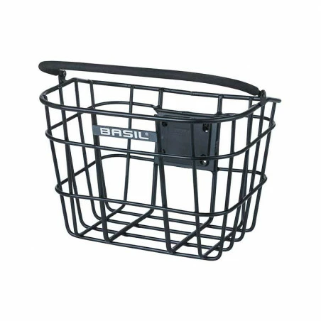 Panier Vélo Avant Alu Noir BASIL Bremen 3 Panier Vélo Avant Alu Noir BASIL Bremen