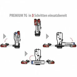 Porte Vélo Voiture Pliable Et Inclinable EUFAB Premium Fixation Attelage (2 Vélos) -Antivol vélo importe boutique porte velo voiture pliable et inclinable eufab premium fixation attelage 2 velos 6