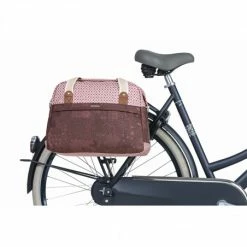 Sac Vélo + épaule BASIL Bohème Rouge Figue 18L -Antivol vélo importe boutique sac velo epaule basil boheme rouge figue 18l 6