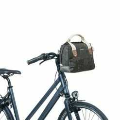 Sacoche De Guidon Vélo BASIL Bohème 8L Gris -Antivol vélo importe boutique sacoche de guidon velo basil boheme 8l gris 7